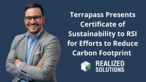 Terrapass Presents Certificate of Sustainability to RSI for Efforts to Reduce Carbon Footprint 