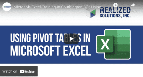 Microsoft Excel: Getting Started With Pivot Tables